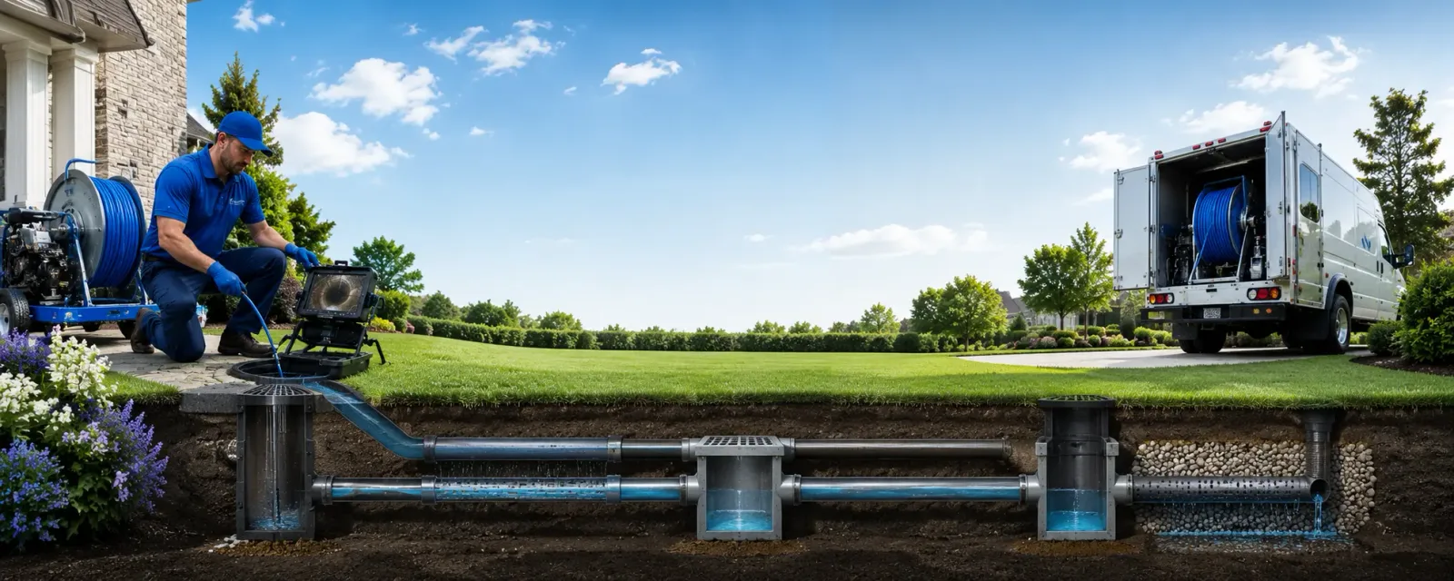 Outdoor drain cleaning information for Layton, NJ
